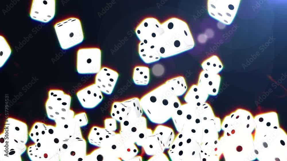 casino dice cube particle loop animation casino dice cube particle loop animation