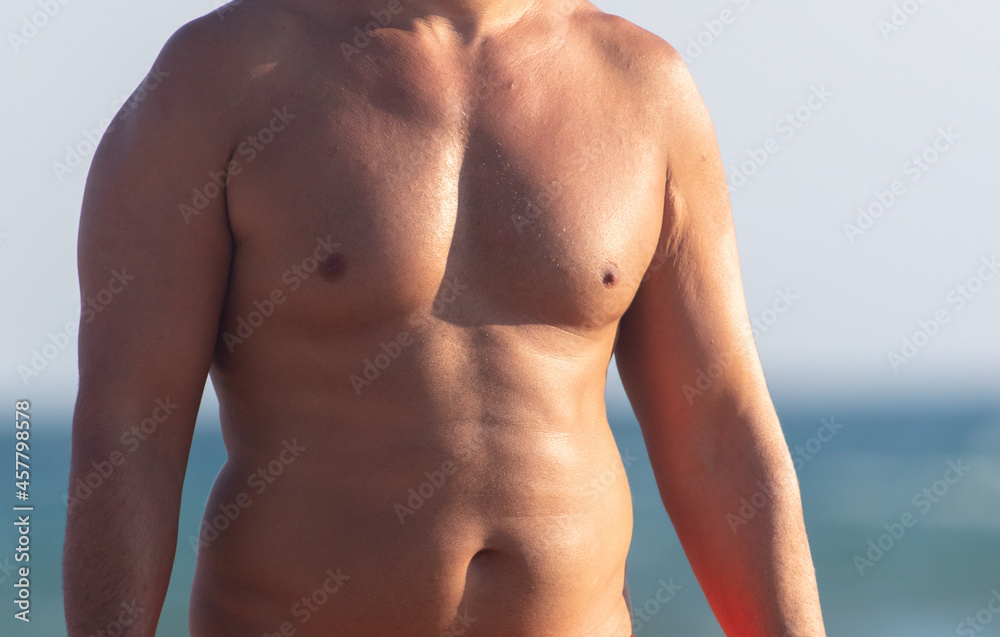 Fototapeta premium A man by the sea.