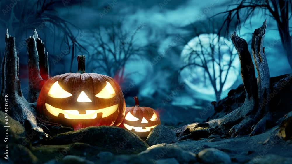 Halloween Still Life Colorful Background
