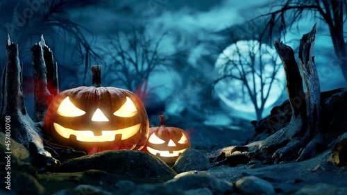 Halloween Still Life Colorful Background