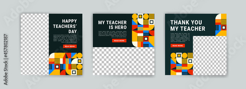Social media post template for World Teachers Day.