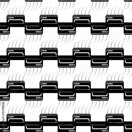 Air conditioning pattern seamless background texture repeat wallpaper geometric vector