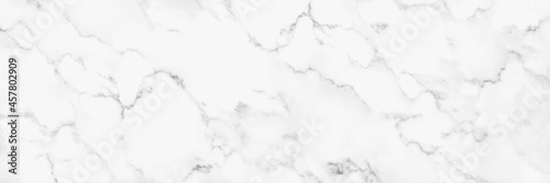 Panorama white marble texture for background or tiles floor decorative design.