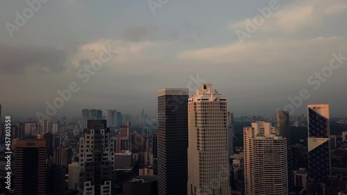 Wallpaper Mural Morning sunrise aerial view of Kuala Lumpur city centre Torontodigital.ca