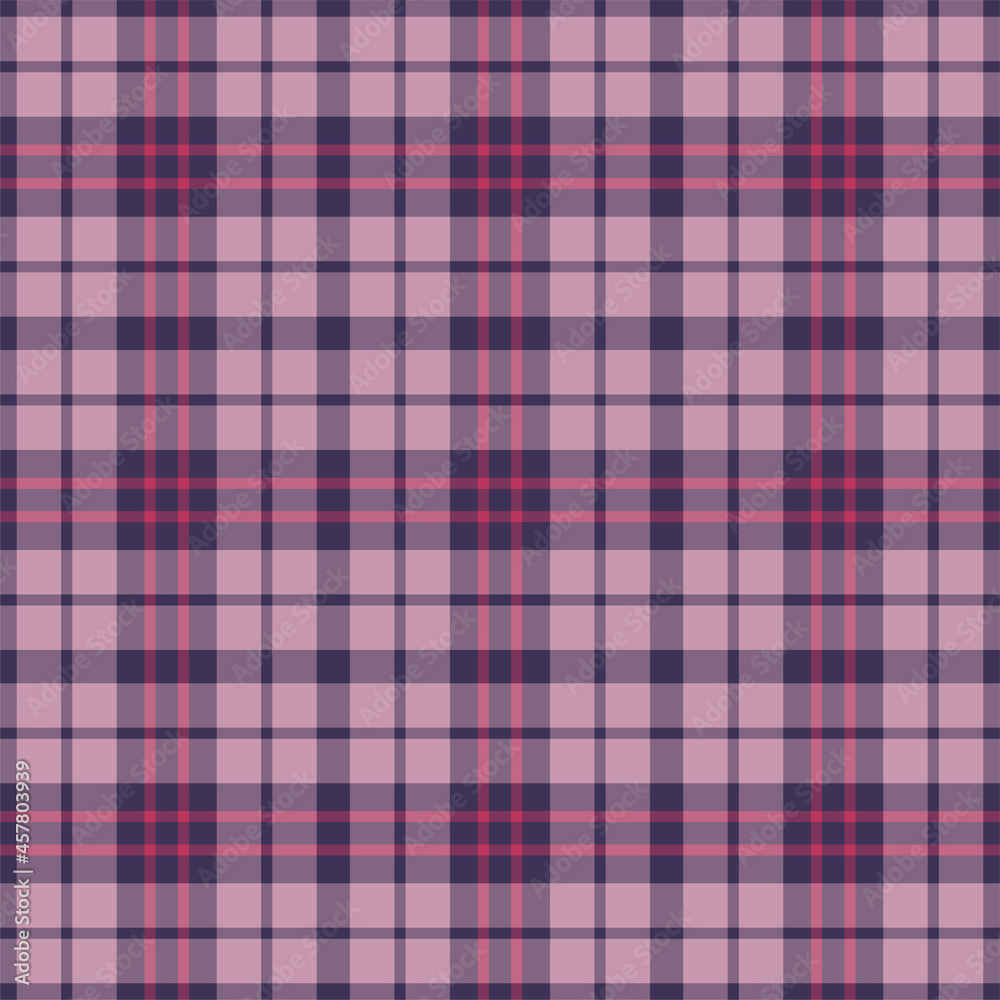 Obraz premium Plaid seamless pattern. Vector background of textile ornament. Flat fabric design.