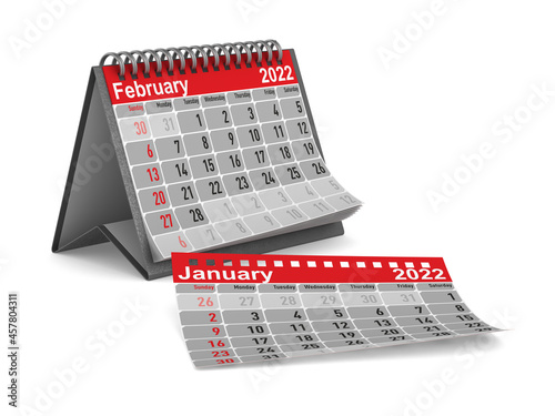 2022 year. Calendar for Feb...