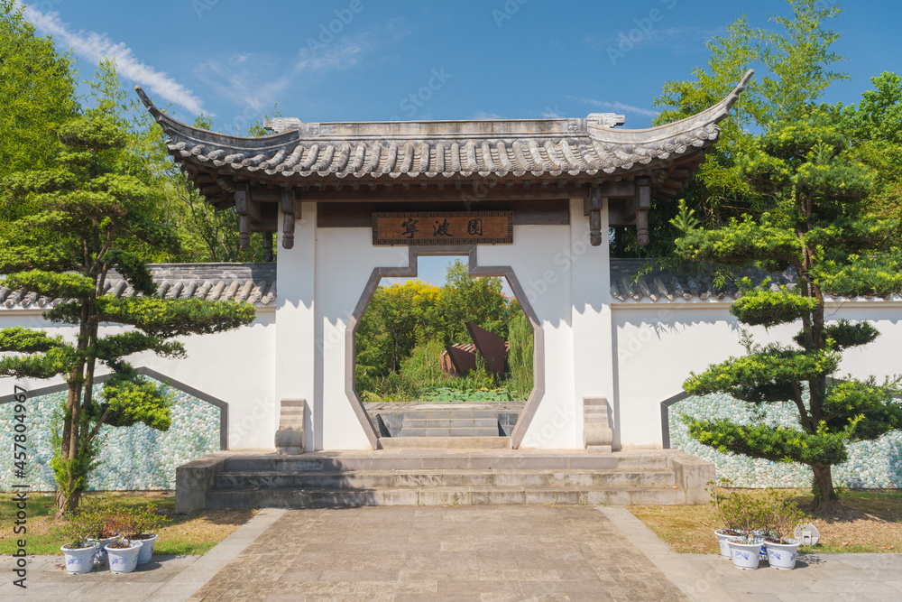Hubei Wuhan Garden Expo Park summer scenery, China Hubei Wuhan Garden Expo Park summer scenery, China