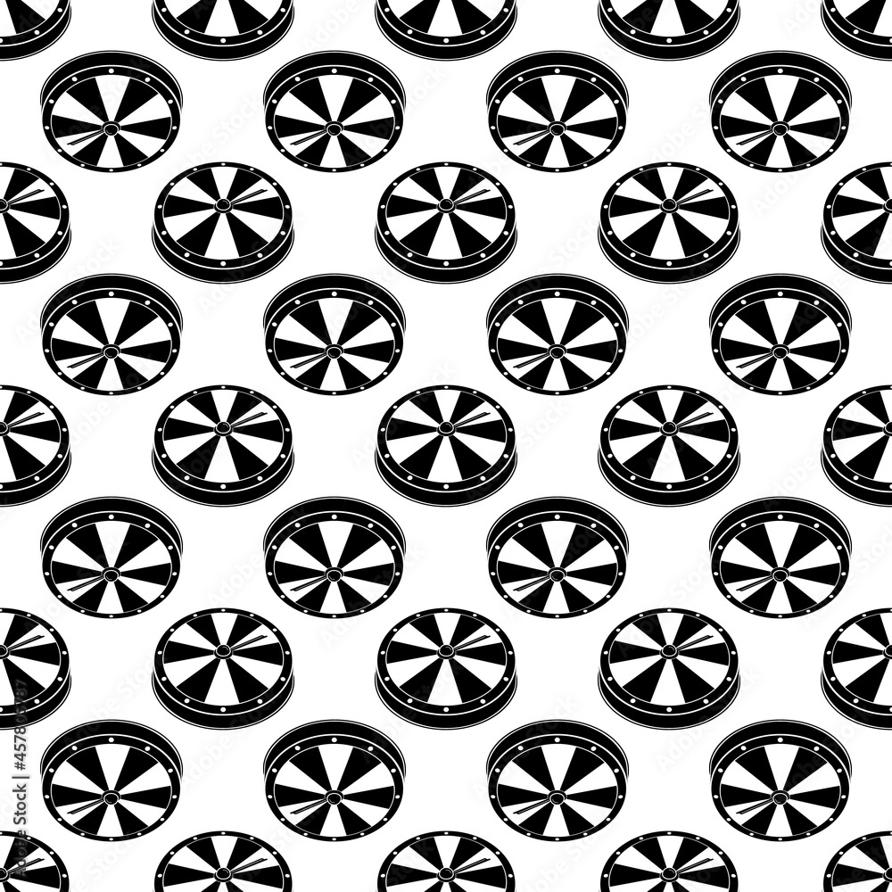 Fortune wheel pattern seamless background texture repeat wallpaper geometric vector