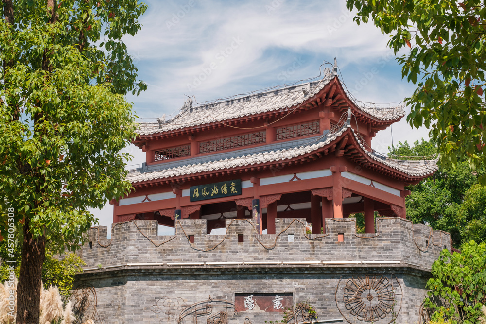 Hubei Wuhan Garden Expo Park summer scenery, China Hubei Wuhan Garden Expo Park summer scenery, China