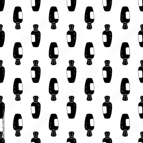 Cosmetic fragrance bottle pattern seamless background texture repeat wallpaper geometric vector