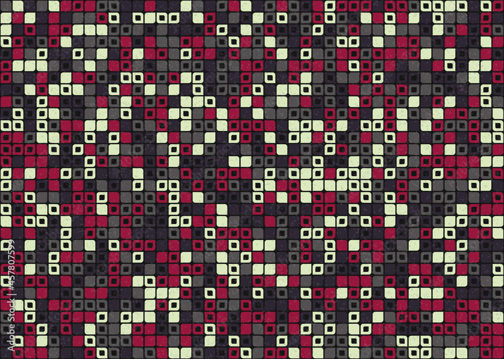 Fototapeta premium Abstract Geometric Pattern generative computational art illustration