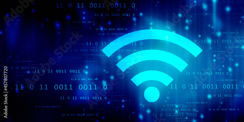 2d rendering Fiber optical cable detail with computer modem network