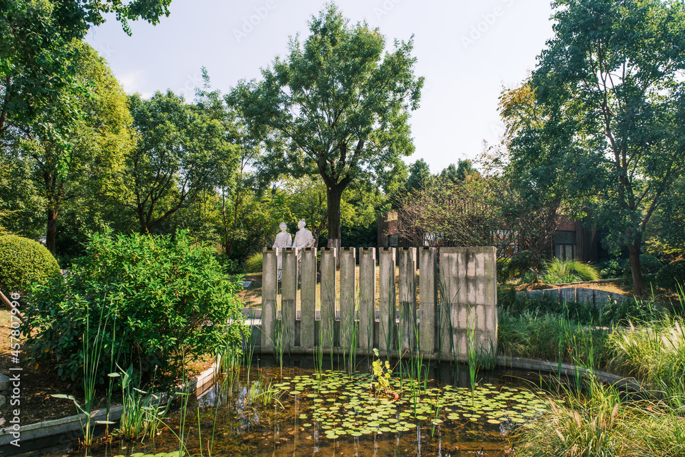 Fototapeta premium Hubei Wuhan Garden Expo Park summer scenery, China