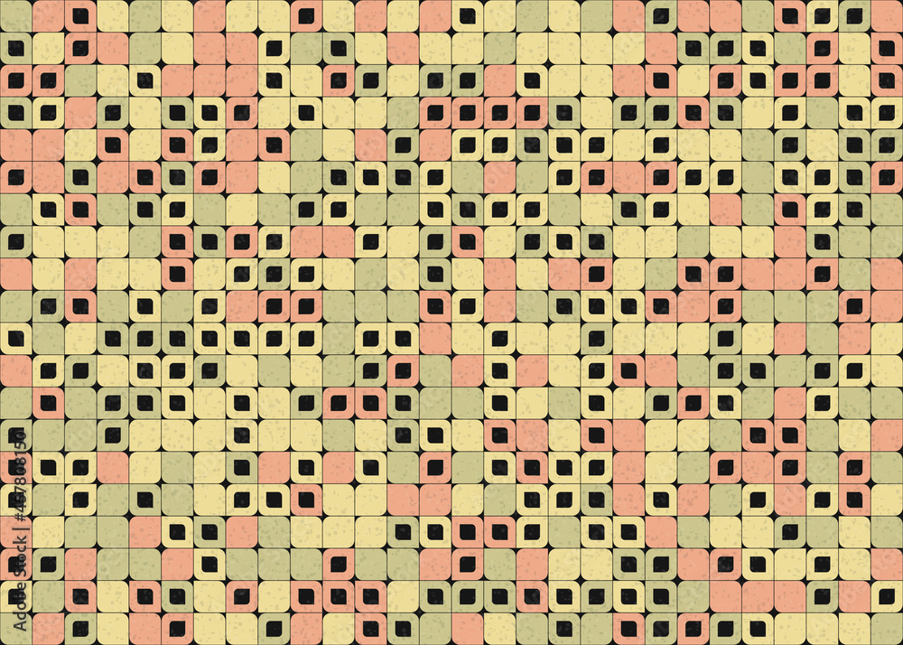 Fototapeta premium Abstract Geometric Pattern generative computational art illustration