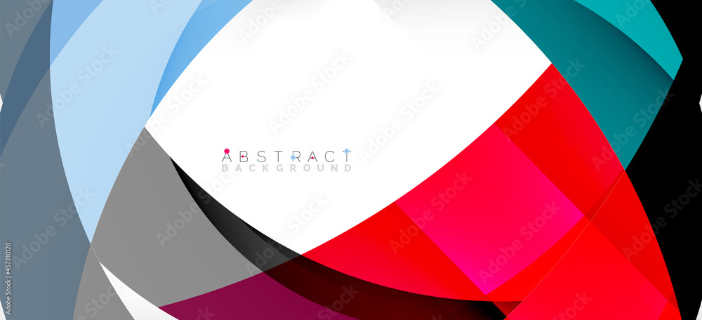 Color circle shapes, minimal geometric background. Trendy dynamic composition. Vector Illustration For Wallpaper, Banner, Background, Landing Page Color circle shapes, minimal geometric background. Trendy dynamic composition. Vector Illustration For Wallpaper, Banner, Background, Landing Page
