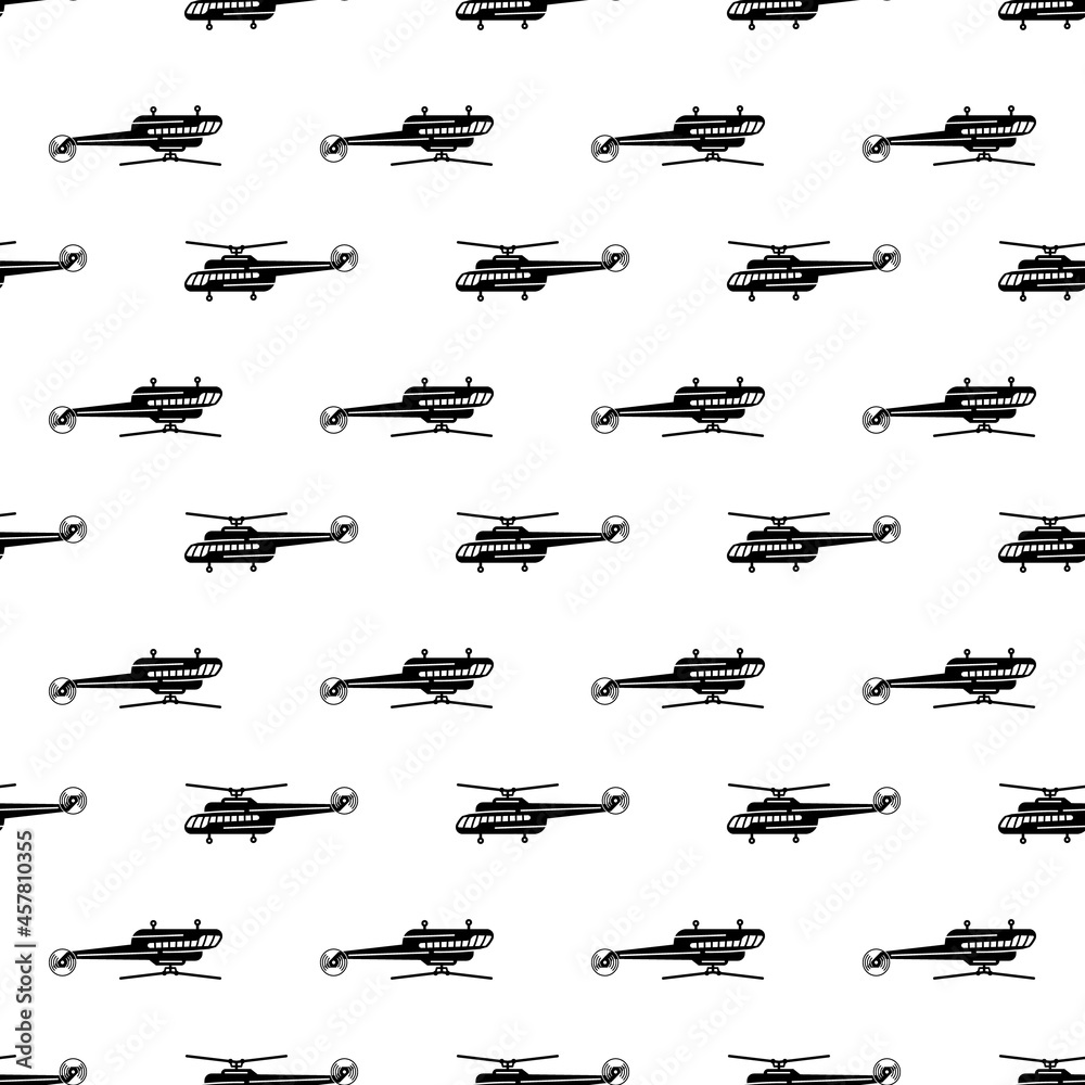 Passenger helicopter pattern seamless background texture repeat wallpaper geometric vector