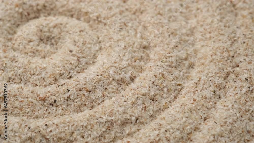 Herbal powder close up. Soluble Fiber. Source of fiber .4K UHD video Herbal powder close up. Soluble Fiber. Source of fiber .4K UHD video