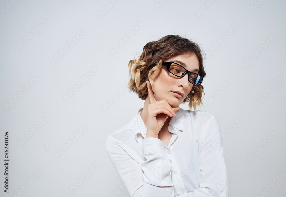 woman with glasses office job manager executive woman with glasses office job manager executive