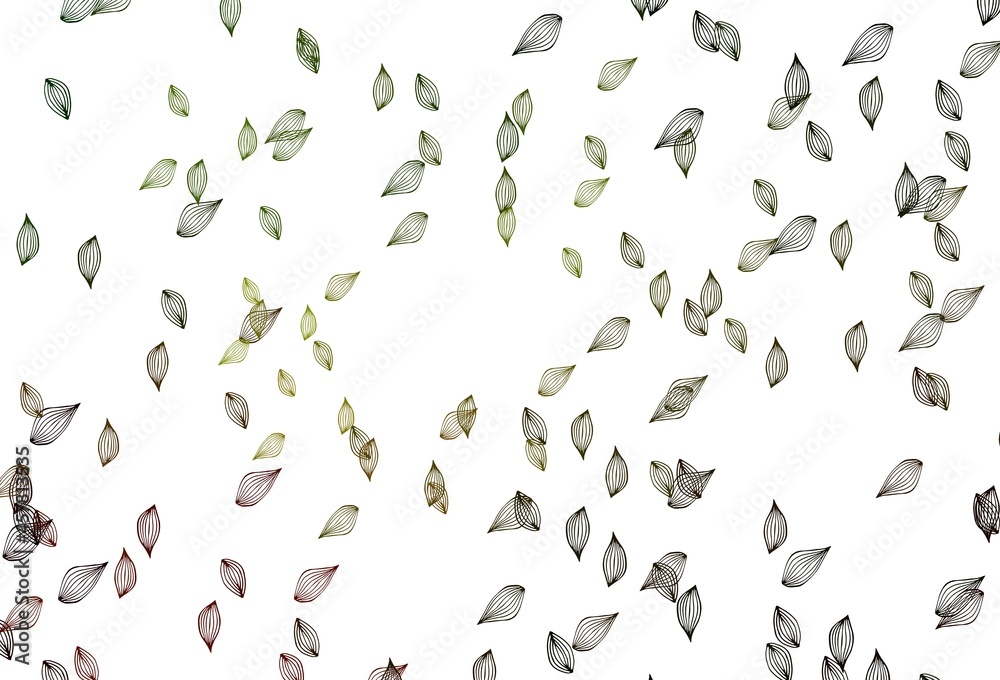 Obraz premium Light Green, Yellow vector hand painted backdrop.