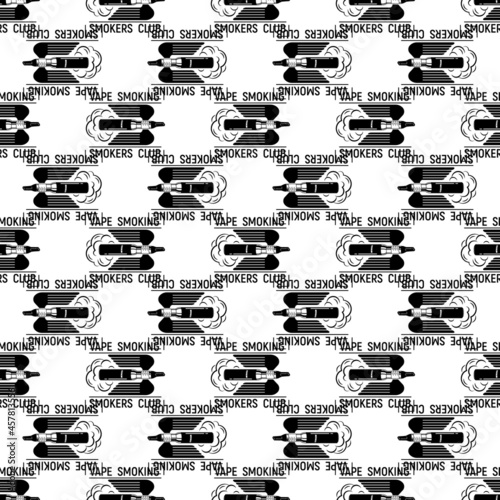 Vape smoking logo. Simple illustration of vape smoking vector logo for web design isolated on white background