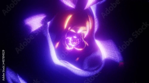 Space dusty nebula tunnel VJ loopbackground endless