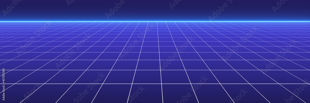 Blue technological futuristic background. Network connection, big data concept. 3d rendering