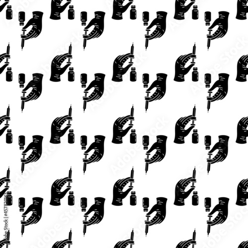 Lifting facial injection pattern seamless background texture repeat wallpaper geometric vector