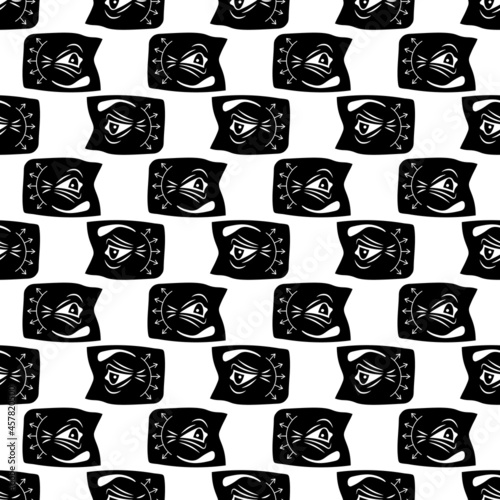 Eye face lifting pattern seamless background texture repeat wallpaper geometric vector