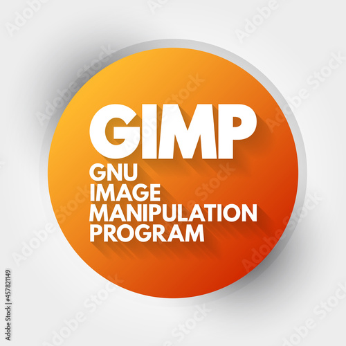 GIMP - Gnu Image Manipulation Program acronym, concept background