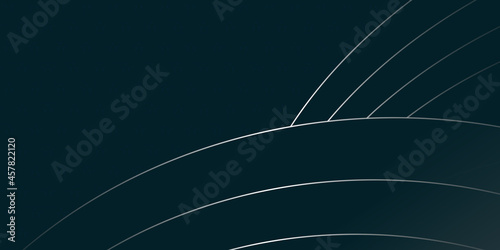Abstract blue background with silver lines