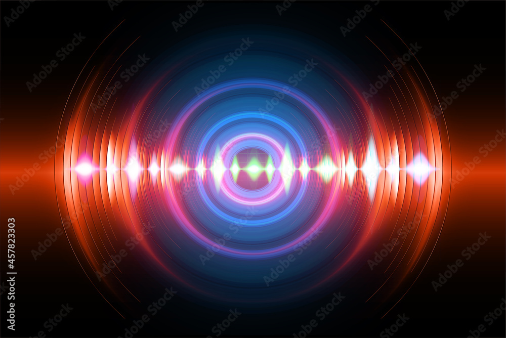 Sound waves oscillating dark light
Sound waves oscillating dark light