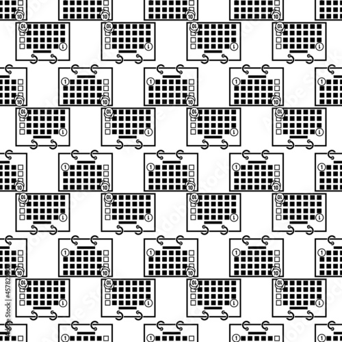 Money calendar pattern seamless background texture repeat wallpaper geometric vector