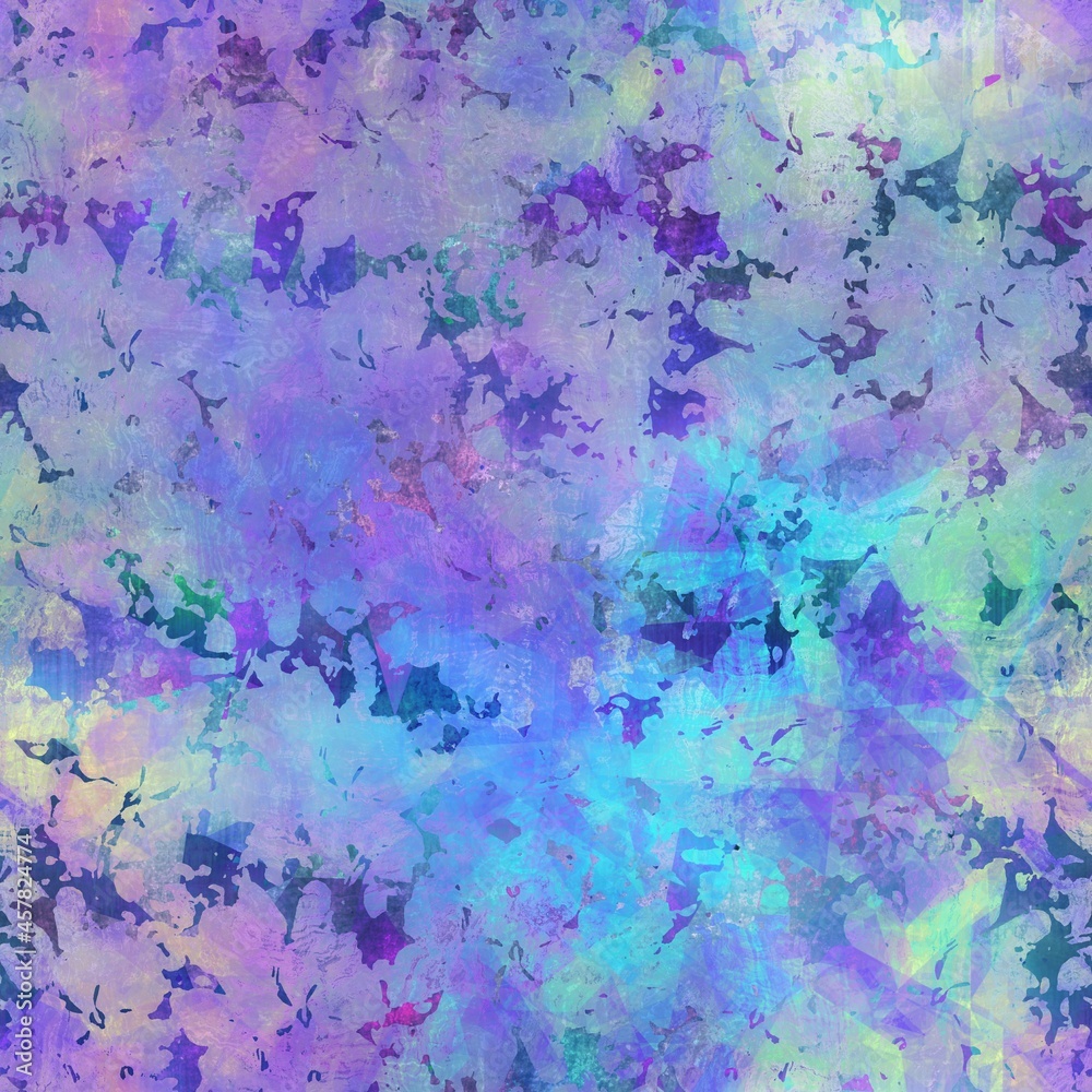 Obraz premium Seamless iridescent rainbow light pattern for print. High quality illustration. Swirly mix of pastel colors resembling holographic foil. Fantasy spectrum mermaid fantastical pattern for print.