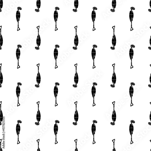 Traditional vacuum cleaner pattern seamless background texture repeat wallpaper geometric vector