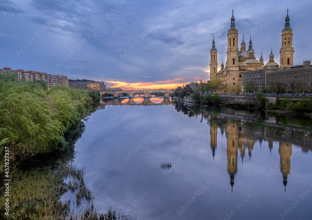 view of the cathedral of our person in the river
