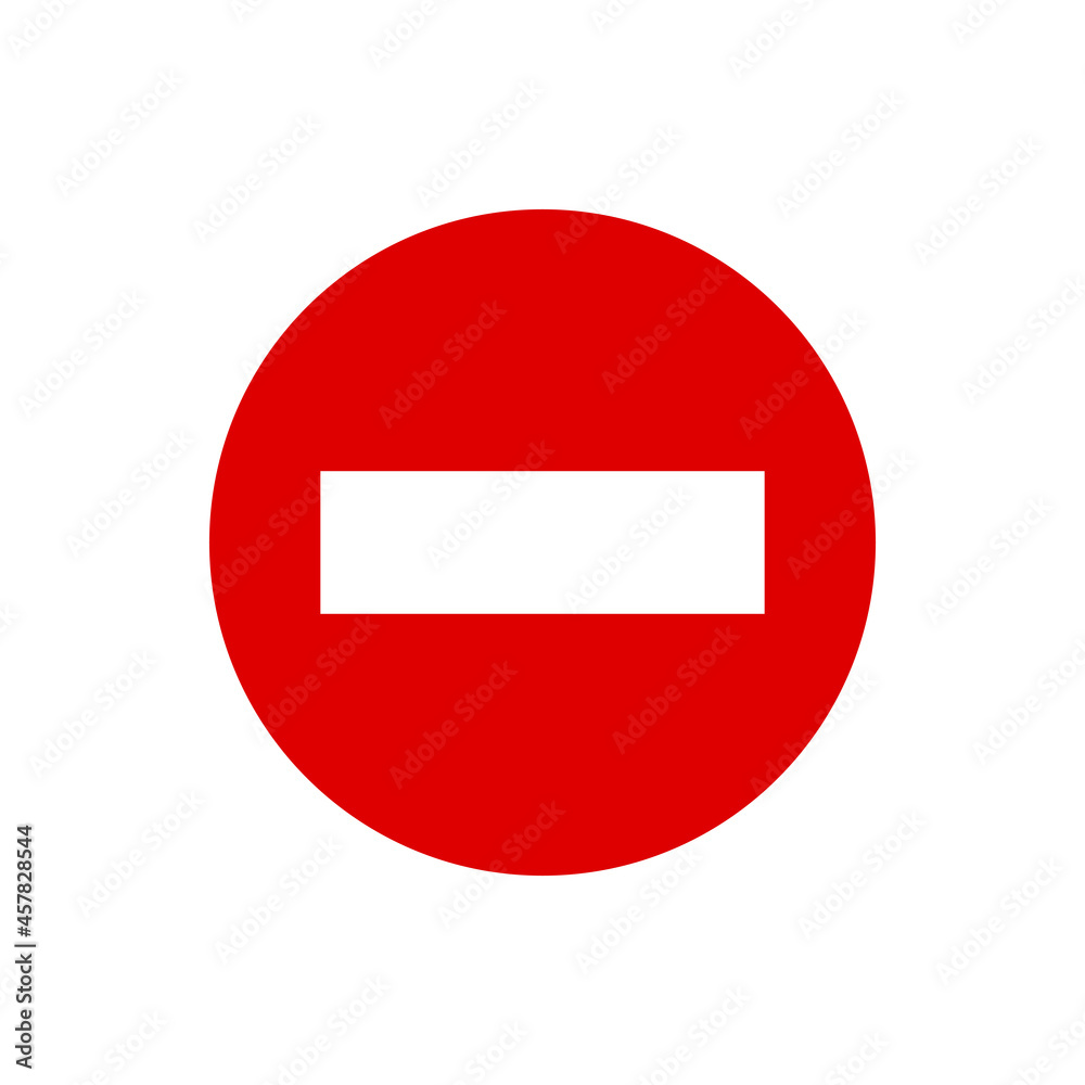 No entry sign. Entry is prohibited icon No entry sign. Entry is prohibited icon