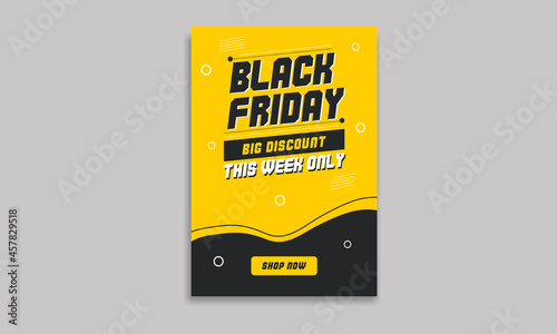 Black Friday Sale Flyer Design Template