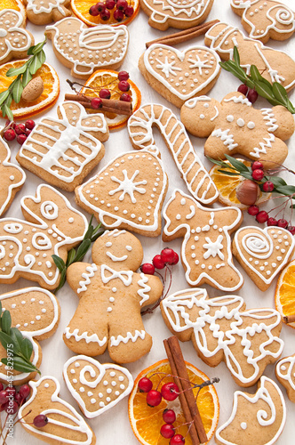 Gingerbread cookies with spices