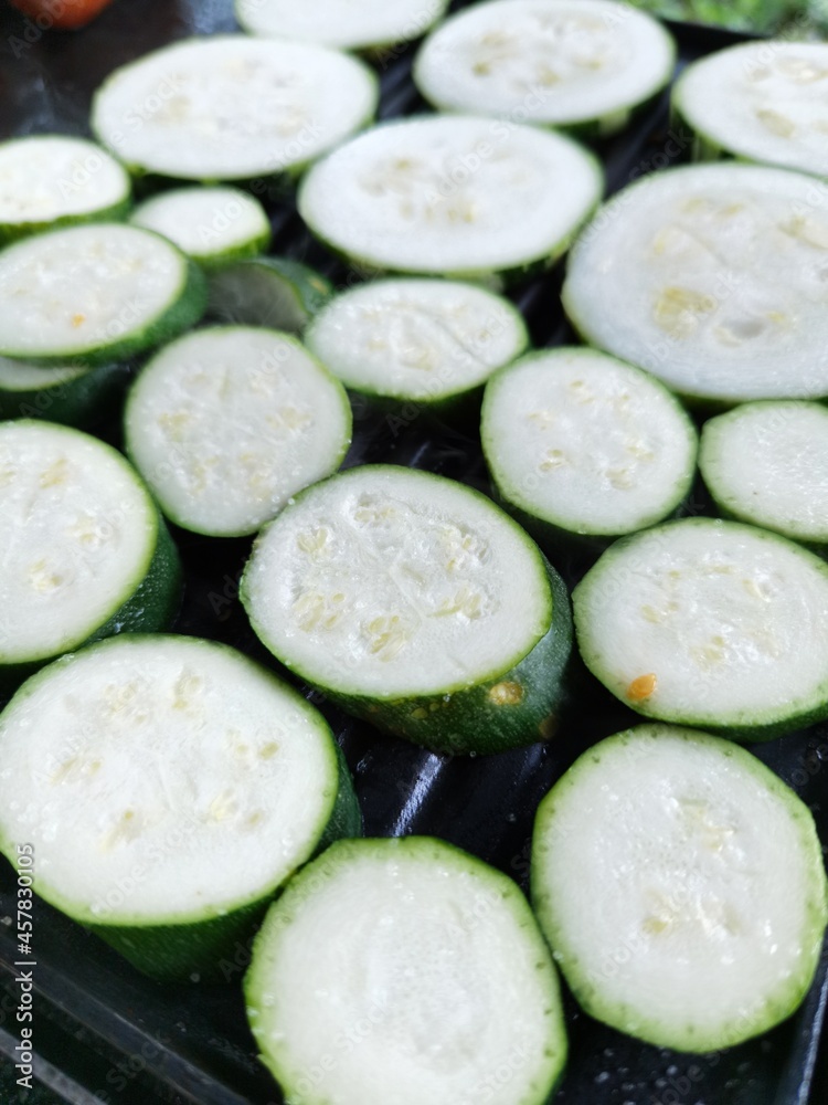 slices of zucchini slices of zucchini