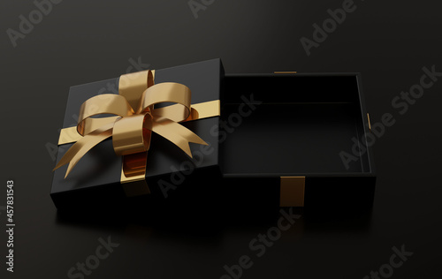 3D Rendering. gift box ideas for festivals.Black Friday