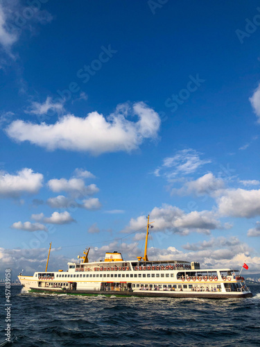 cruise ship in the port © neslihan
