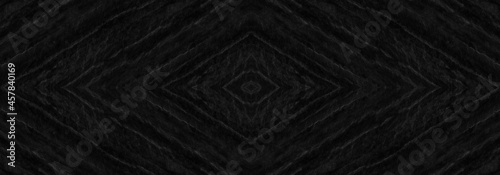 Panorama dark gray stone background with copy space. Black grunge banner with rock texture.