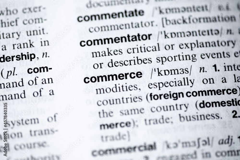 Commerce from an English Dictionary Commerce from an English Dictionary