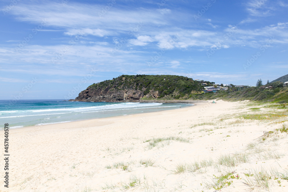 Boomerang Beach on the Mid North Coast of NSW Australia Boomerang Beach on the Mid North Coast of NSW Australia