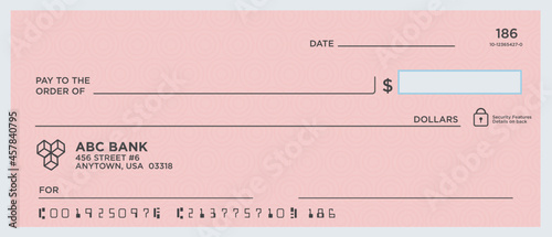 Blank Check Vector