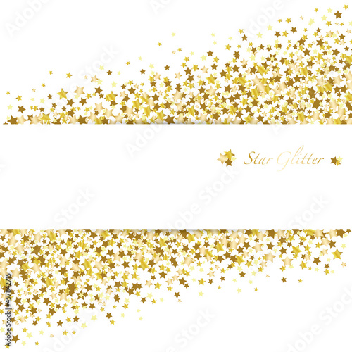 星型のラメ背景