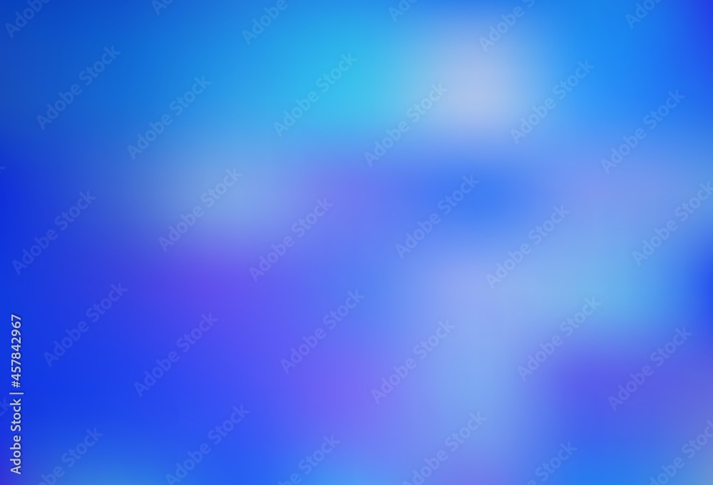 Light BLUE vector glossy bokeh pattern.