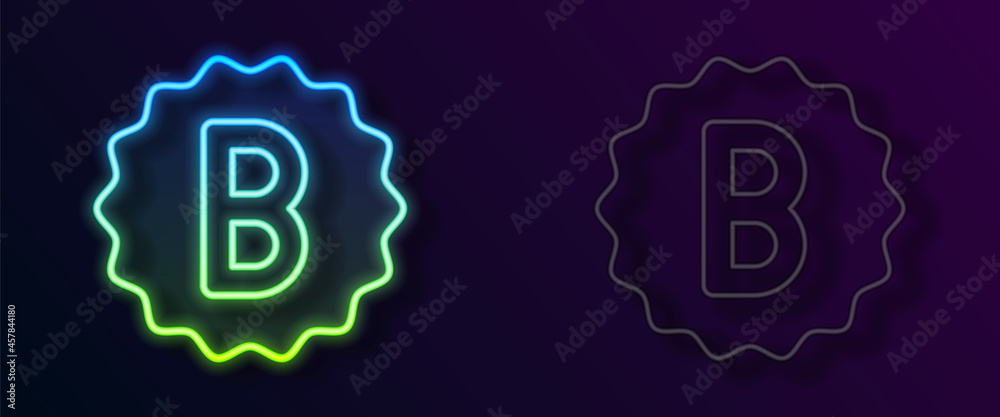 Glowing neon line Exam paper with incorrect answers survey icon isolated on black background. Bad mark of test results. Vector Glowing neon line Exam paper with incorrect answers survey icon isolated on black background. Bad mark of test results. Vector