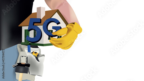 skilled worker installation internet 5G