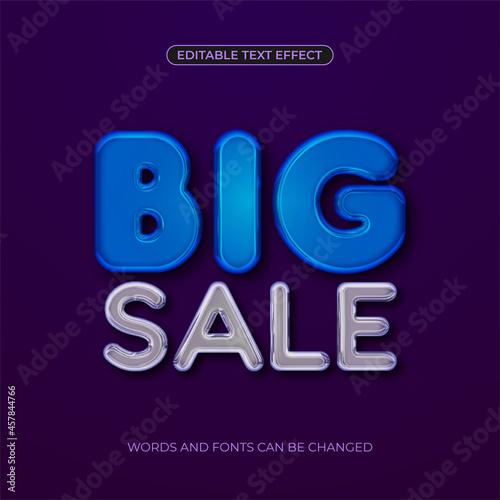 Shiny 3D Big Sale text effect